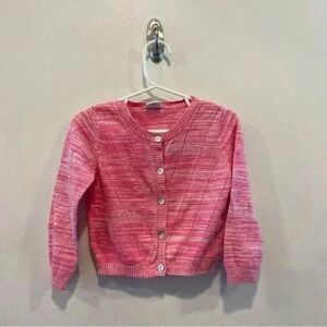 Egg by susan lazar Pink Cardigan In Size 24 Months eyelet